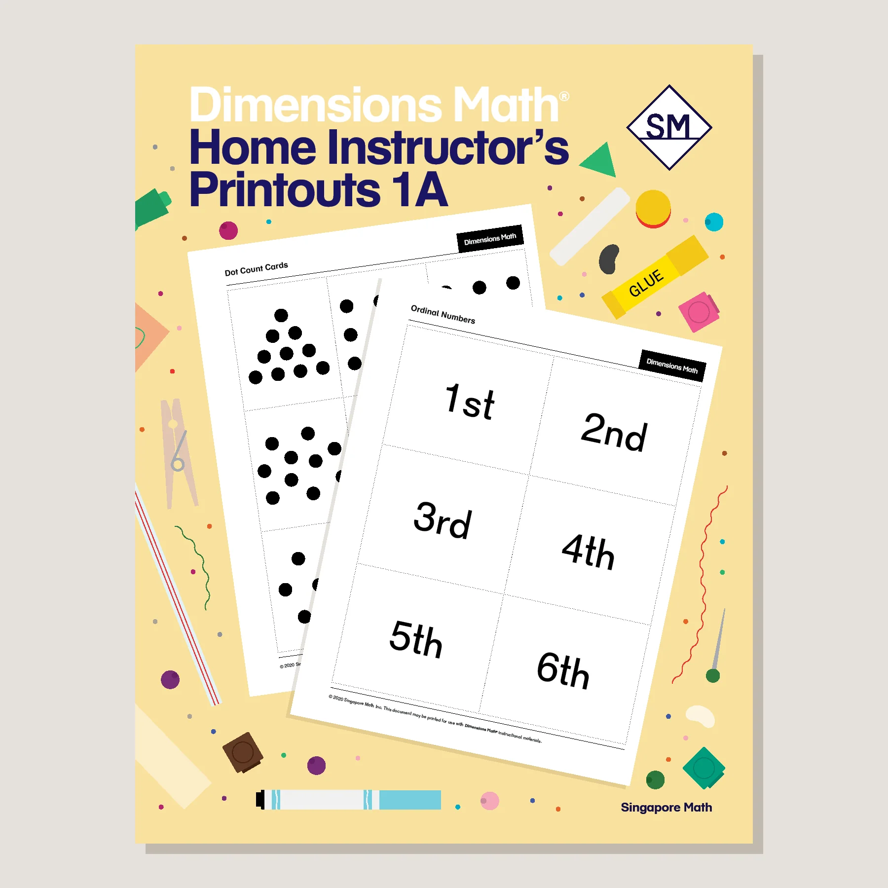 Dimensions Math Home Instructor's Printouts 1A