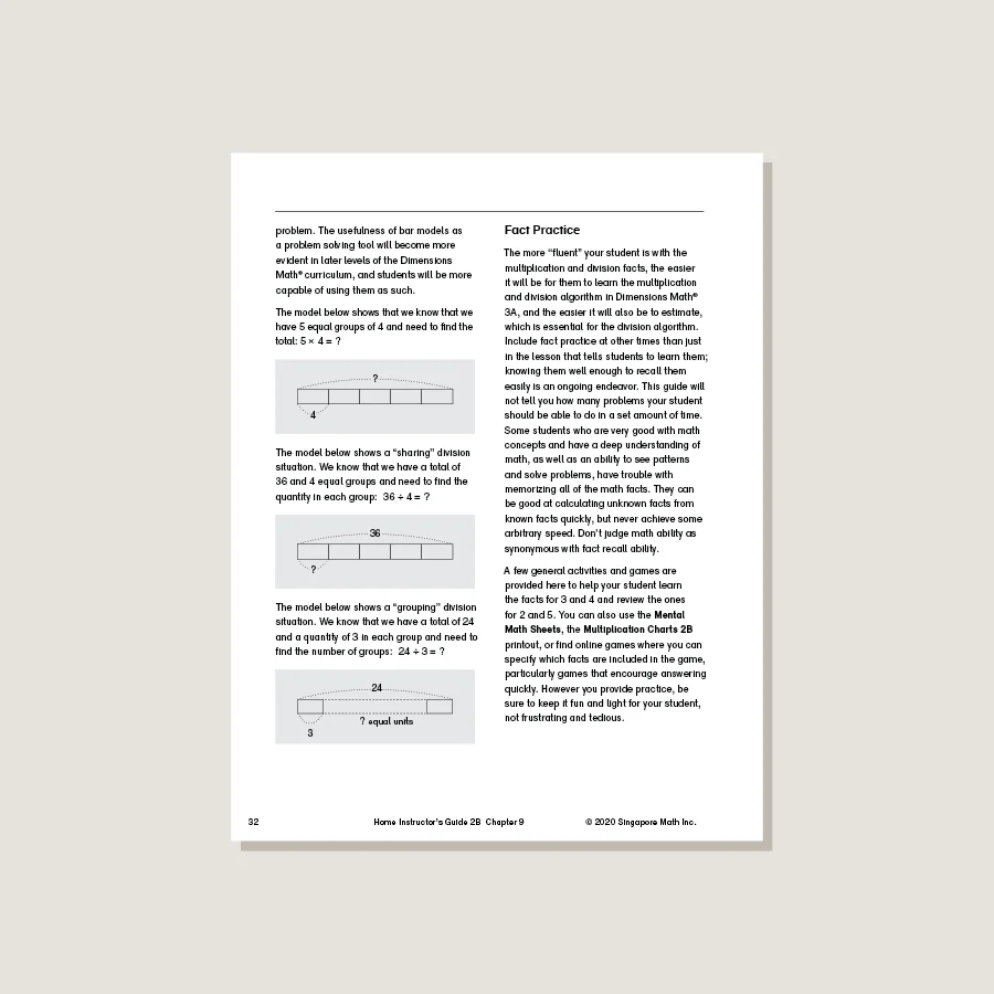 Dimensions Math Home Instructor's Guide 2B - Image 4