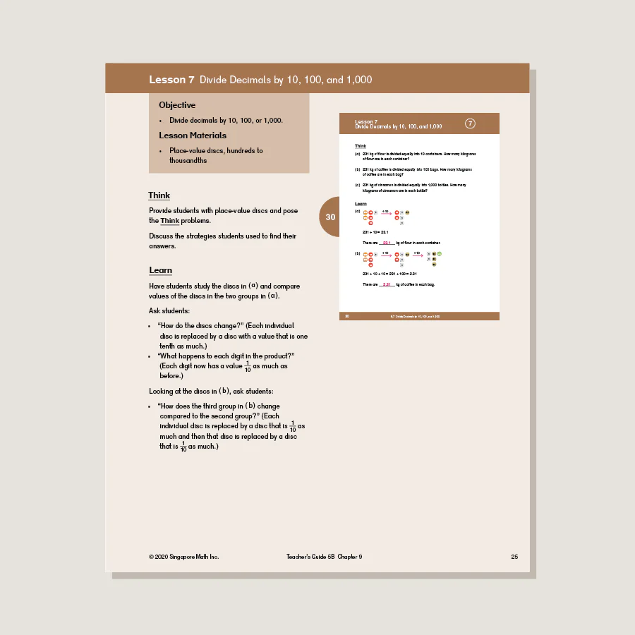 Dimensions Math Teacher's Guide 5B - Image 2