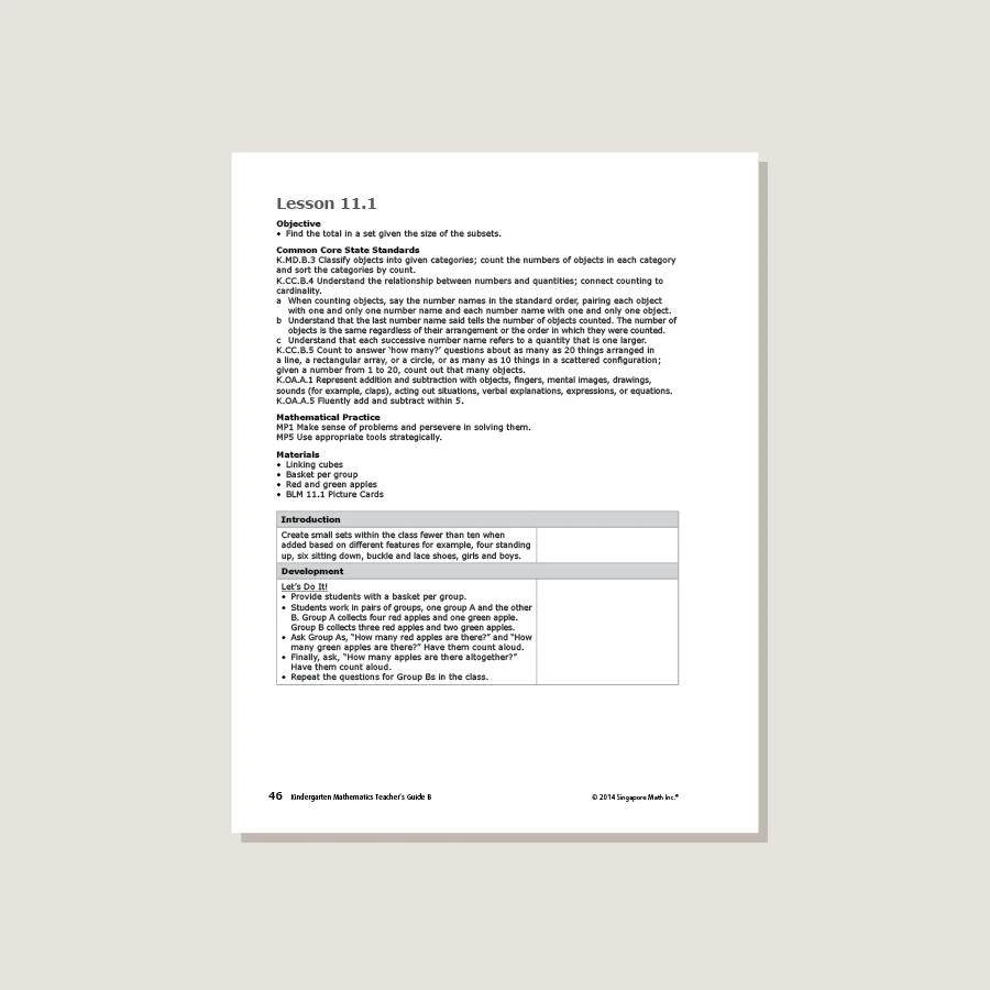 Earlybird Kindergarten Common Core Edition Teacher's Guide B - Image 3