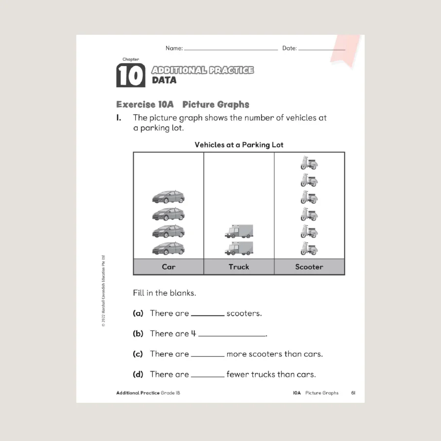 Primary Mathematics Additional Practice 1B (2022 Edition) - Blemished - Image 2