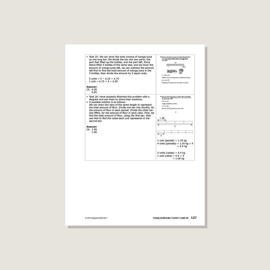 Primary Mathematics Common Core Edition Teacher's Guide 4B - Image 3