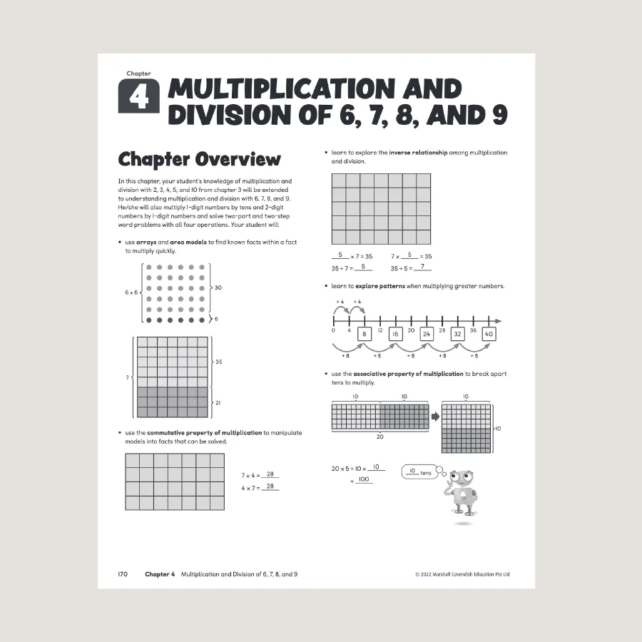Primary Mathematics Home Instructor's Guide 3A (2022 Edition) - Blemished - Image 2