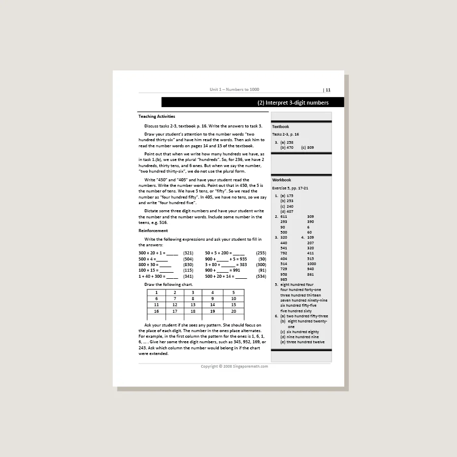Primary Mathematics Standards Edition Home Instructor's Guide 2A - Image 2