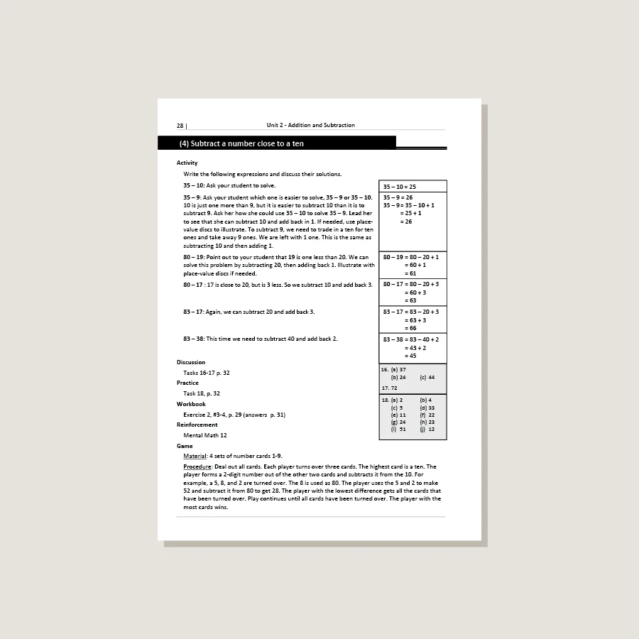 Primary Mathematics Standards Edition Home Instructor's Guide 3A - Blemished - Image 2