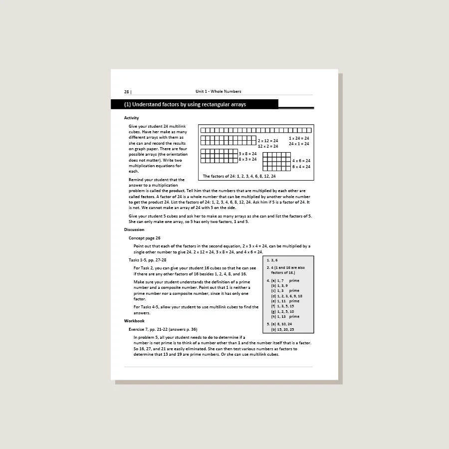 Primary Mathematics Standards Edition Home Instructor's Guide 4B - Blemished - Image 2