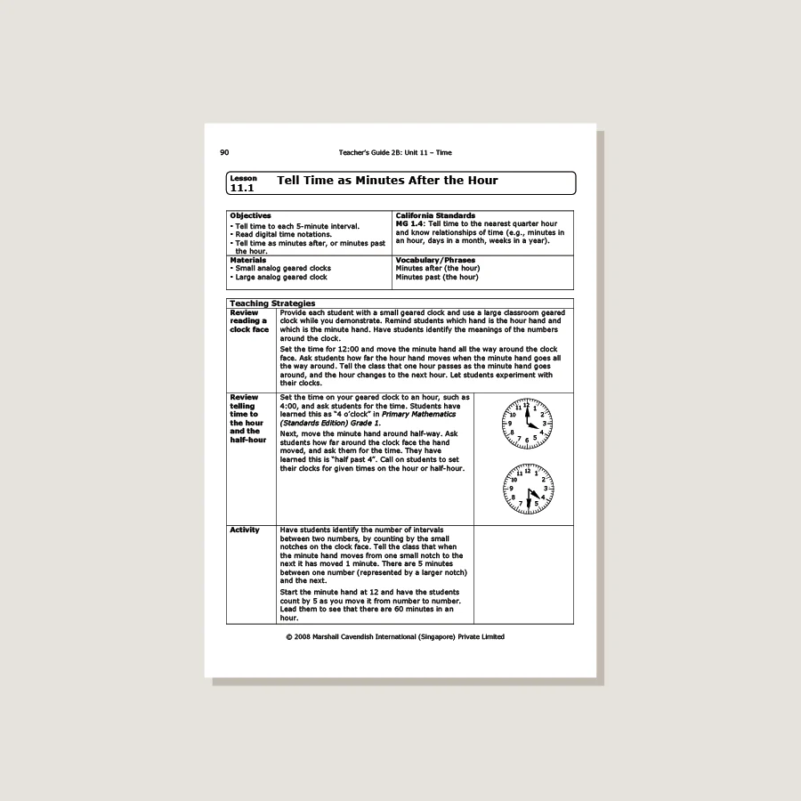 Primary Mathematics Standards Edition Teacher's Guide 2B - Blemished - Image 3