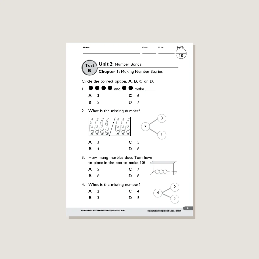 Primary Mathematics Standards Edition Tests 1A - Blemished - Image 2