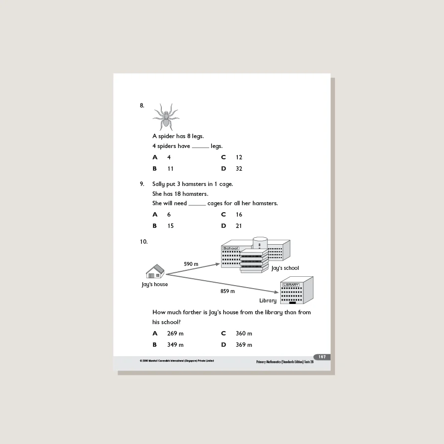 Primary Mathematics Standards Edition Tests 2B - Blemished - Image 4