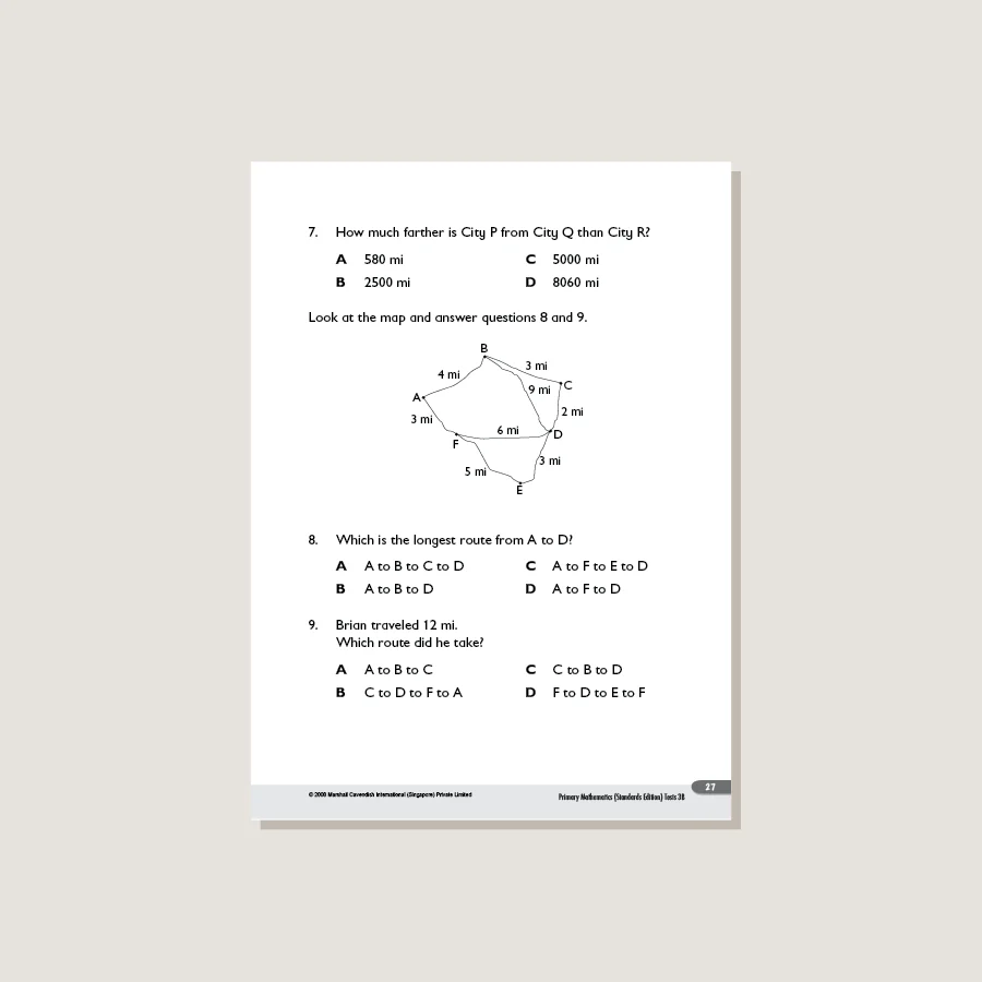 Primary Mathematics Standards Edition Tests 3B - Blemished - Image 2