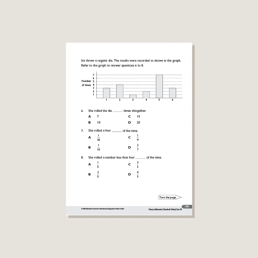 Primary Mathematics Standards Edition Tests 4B - Blemished - Image 4