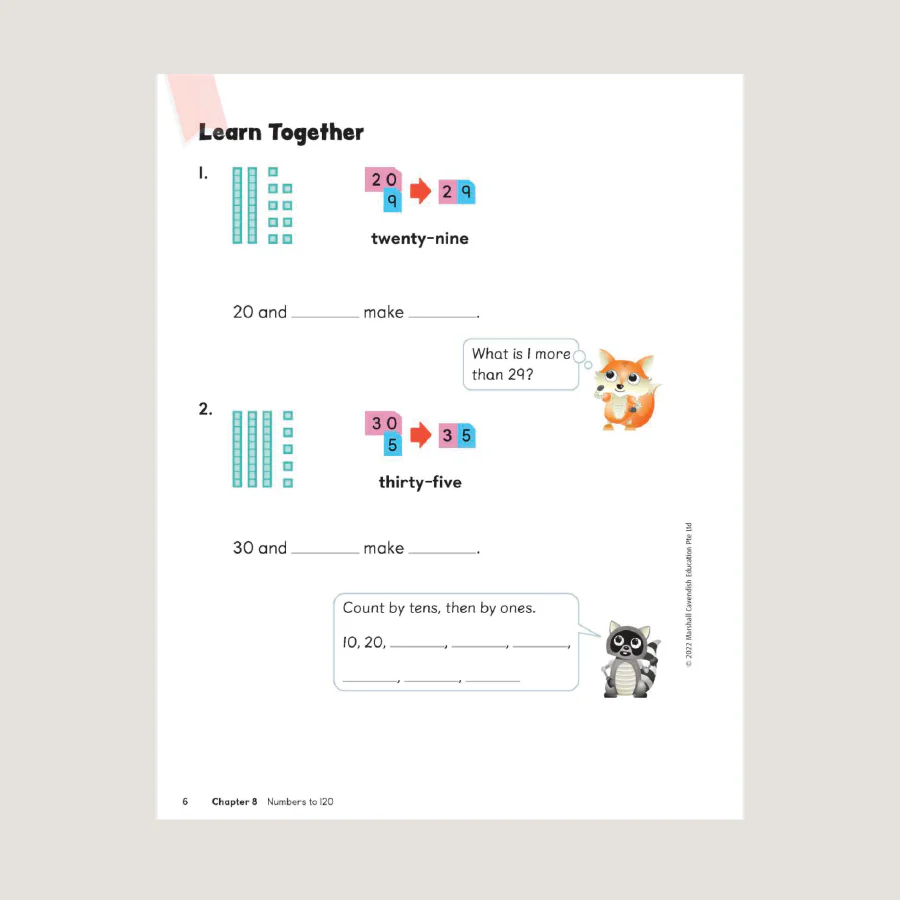 Primary Mathematics Student Book 1B (2022 Edition) - Blemished - Image 3