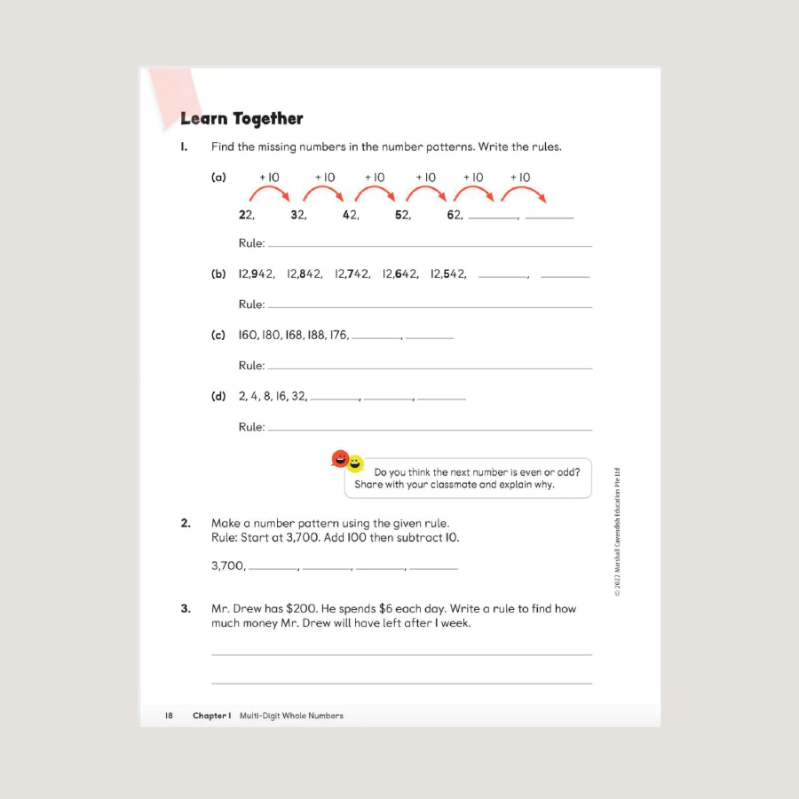 Primary Mathematics Student Book 4A (2022 Edition) - Blemished - Image 3