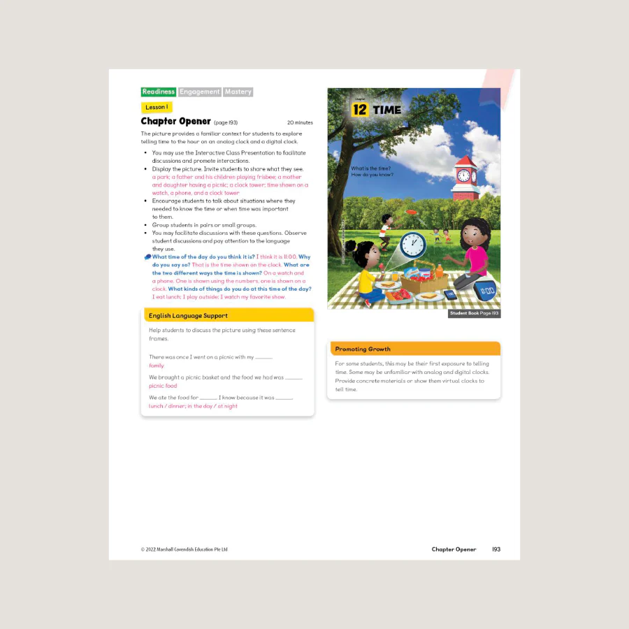 Primary Mathematics Teacher's Guide 1B (2022 Edition) - Blemished - Image 4