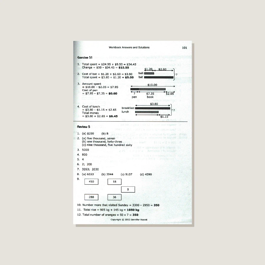 Primary Mathematics U.S. Edition Home Instructor's Guide 3A - Blemished - Image 4