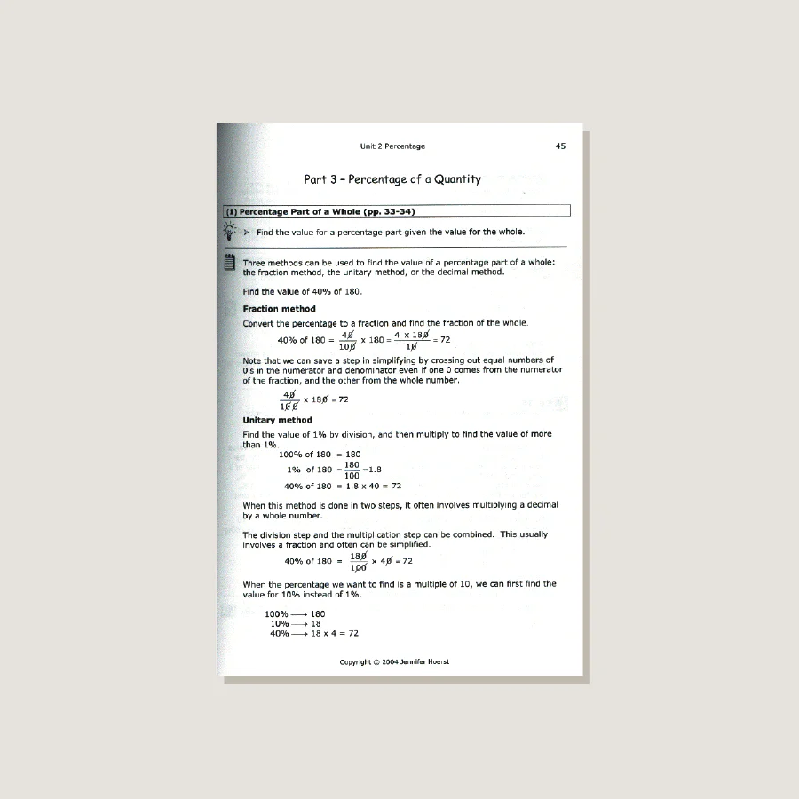 Primary Mathematics U.S. Edition Home Instructor's Guide 5B - Image 2