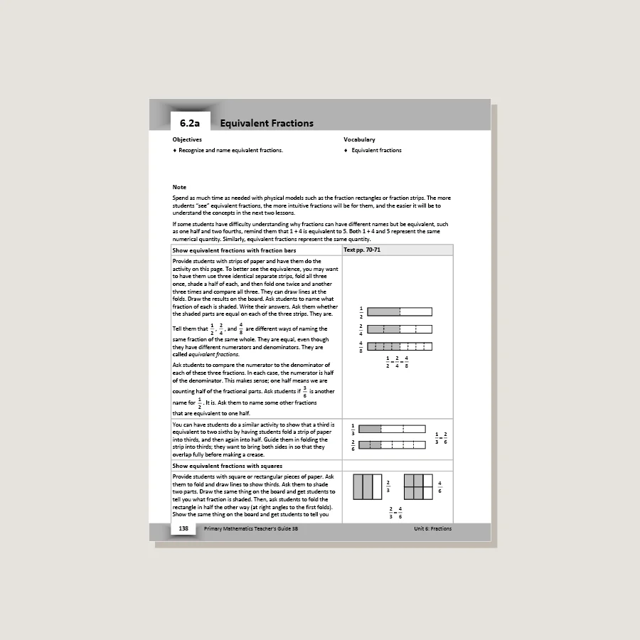 Primary Mathematics U.S. Edition Teacher's Guide 3B - Blemished - Image 4