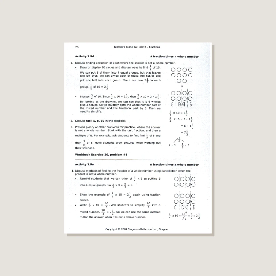 Primary Mathematics U.S. Edition Teacher's Guide 4A - Image 3