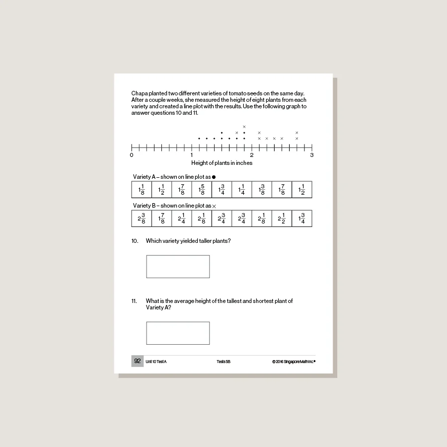 Singapore Math Common Core Tests 5B - POOS - Image 3